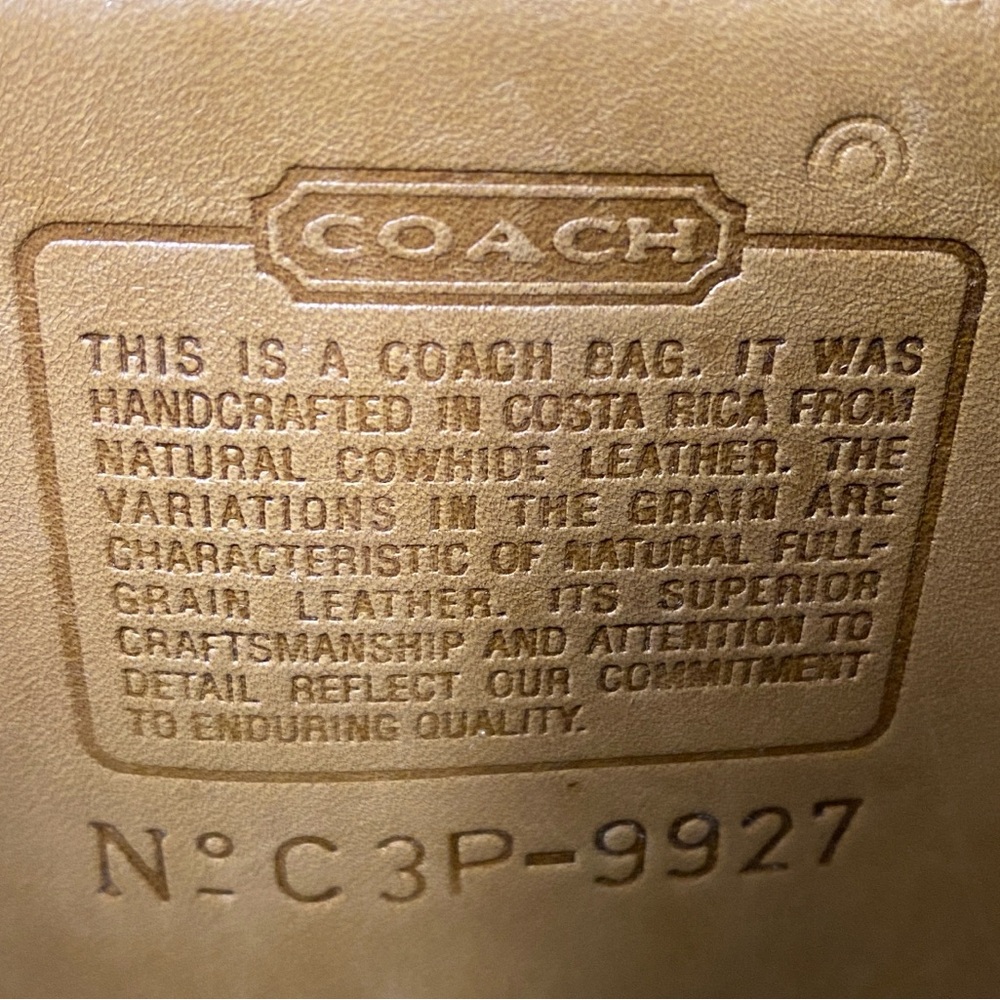 Vintage Coach Willis 9927 Camel and NWT CK547 Webbing Strap, NO ORIGINAL STRAP - Picture 4 of 16